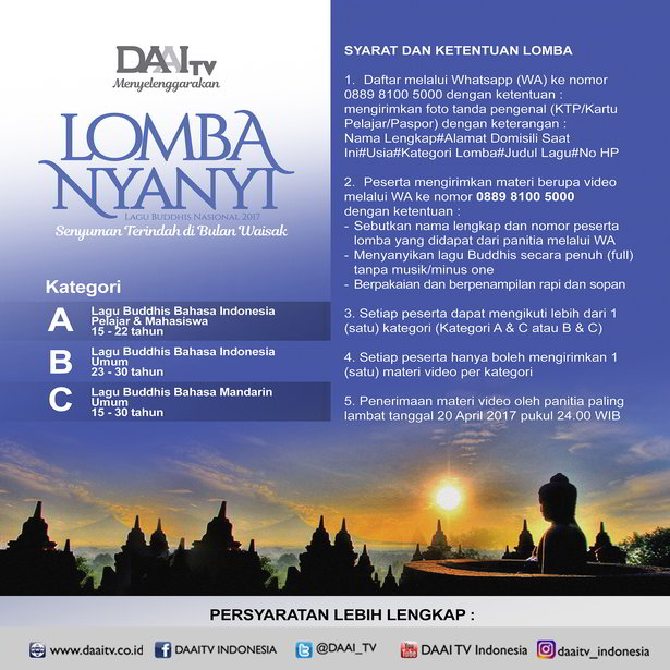 Lomba Nyanyi Lagu Buddhis Nasional 2017