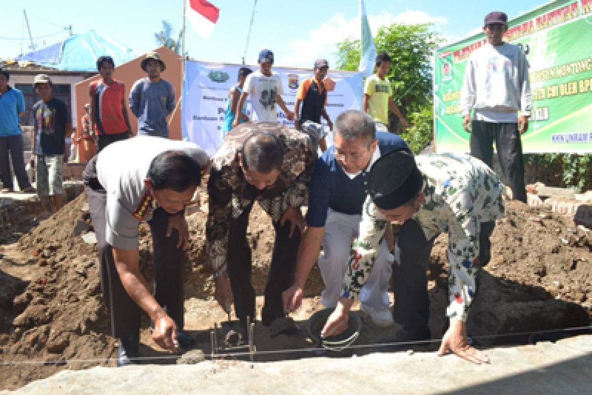 Bantuan Pembangunan Rumah Korban Gempa Lombok