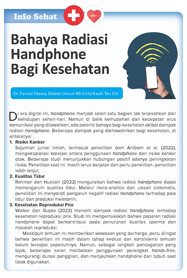 Bahaya Radiasi Handphone Bagi Kesehatan