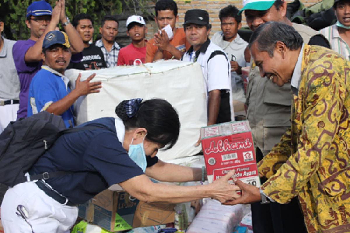 Bantuan Bagi Korban Letusan Gunung Sinabung, Sumatera Utara