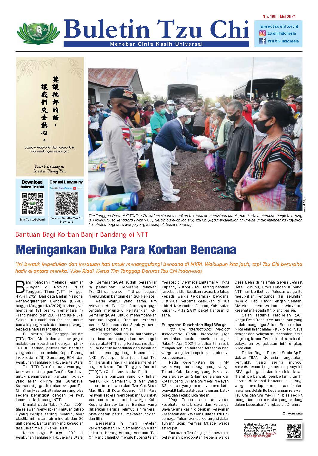 Buletin Tzu Chi Edisi 190 Mei 2021