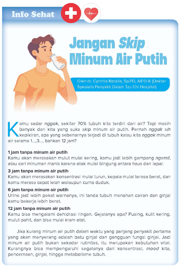 Jangan Skip Minum Air Putih