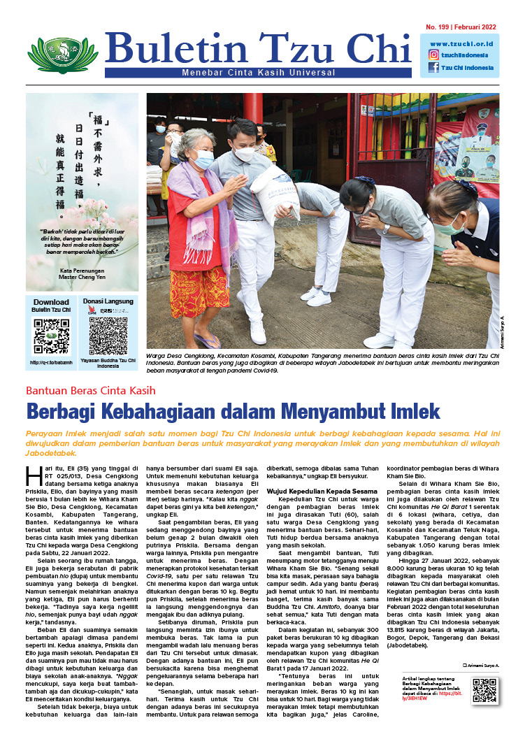 Buletin Tzu Chi Edisi 199 Februari 2022