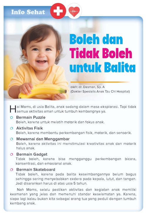 Boleh dan Tidak Boleh untuk Balita