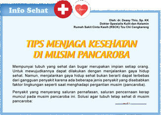 Tips Menjaga Kesehatan  di Musim Pancaroba