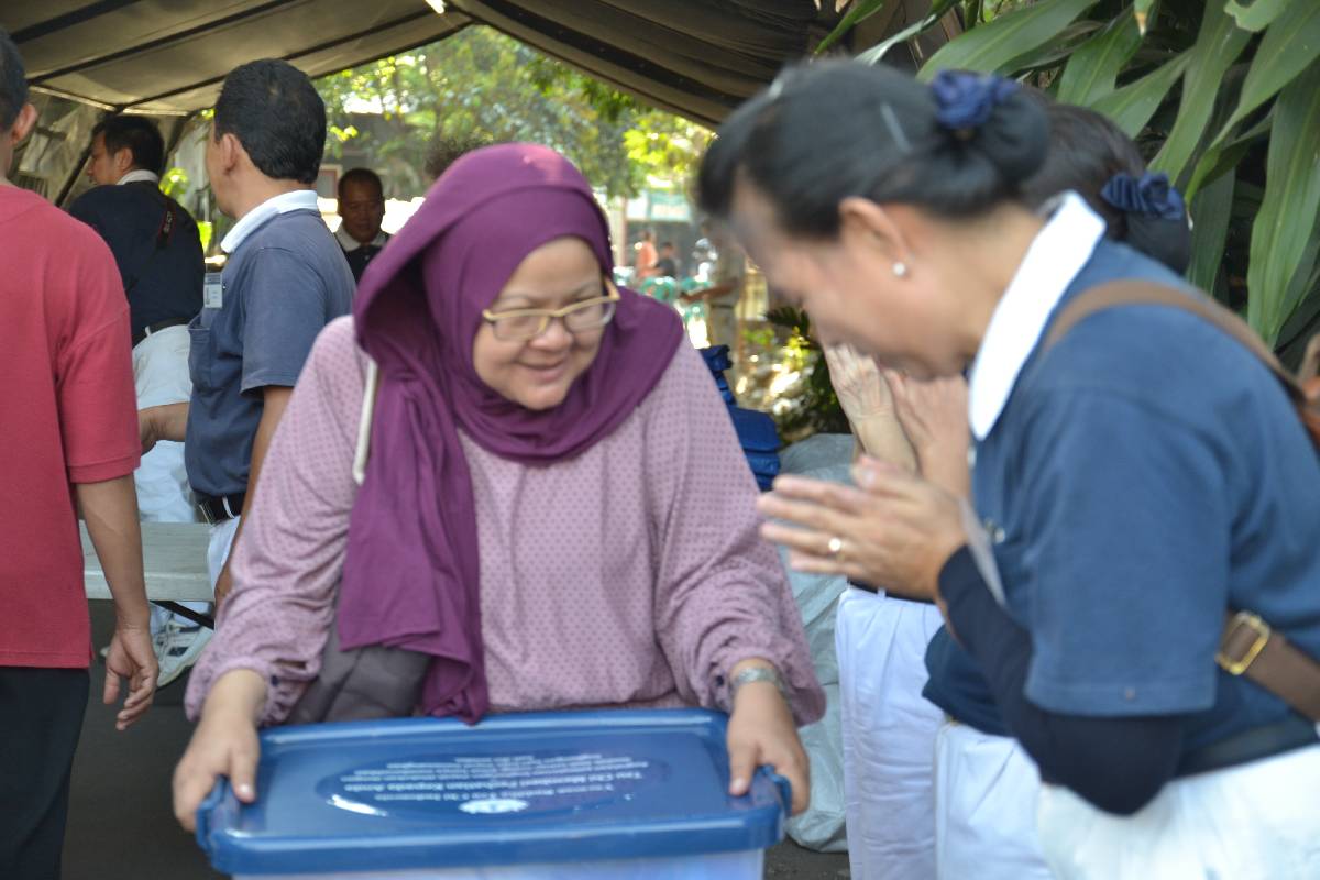 Bantuan Kebakaran Cililitan, Kramat Jati, Jakarta Timur.