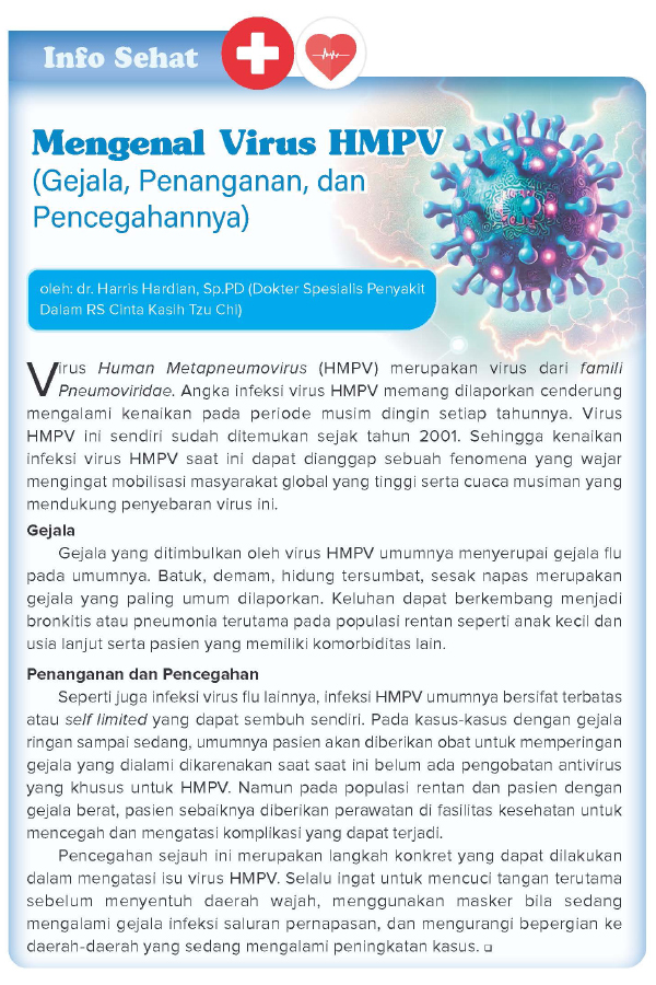 Mengenal Virus HMPV (Gejala, Penanganan, dan Pencegahannya)
