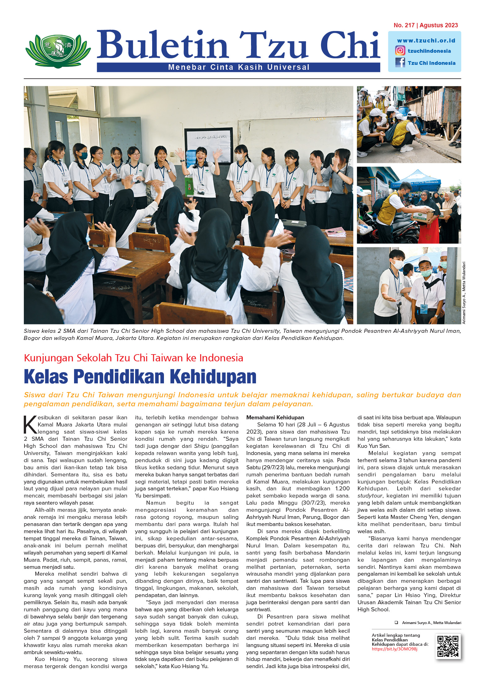 Buletin Tzu Chi Edisi 217 Agustus 2023