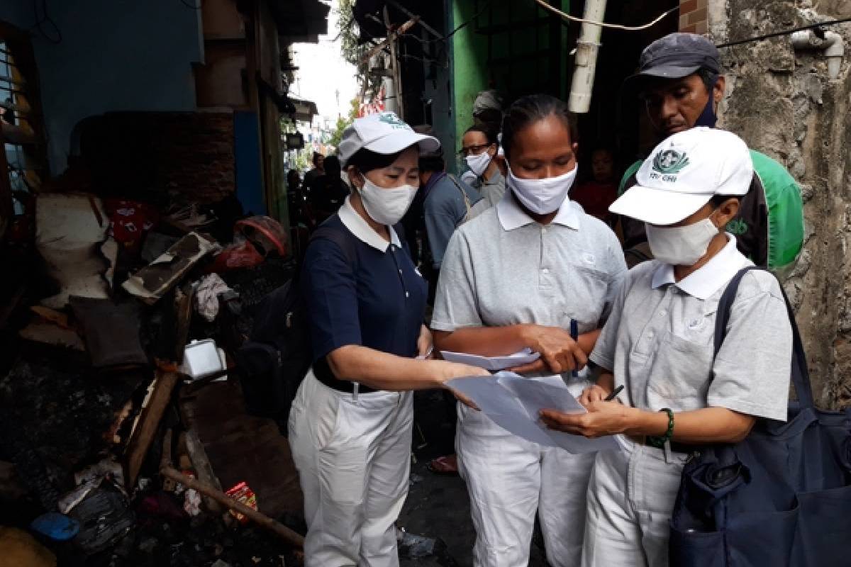 Bantuan Bagi Korban Kebakaran di Pademangan Barat