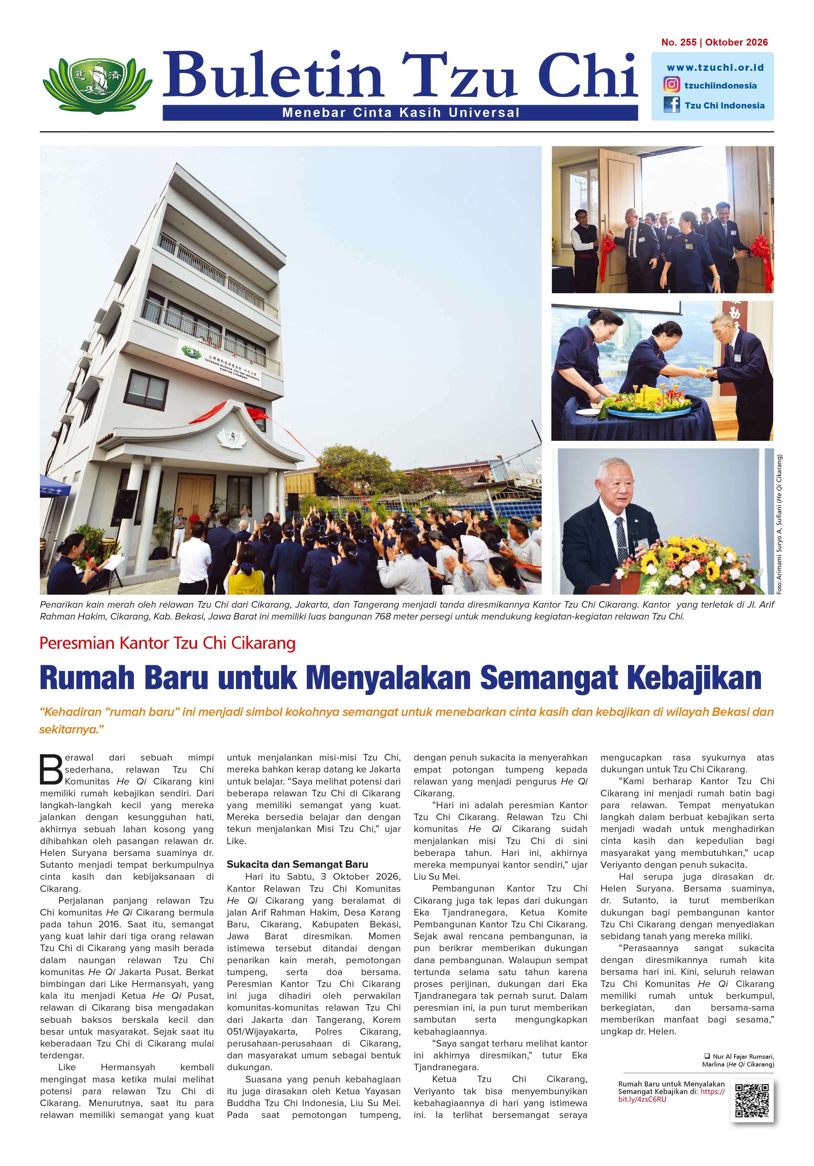 Buletin Tzu Chi Edisi 255 Oktober 2026