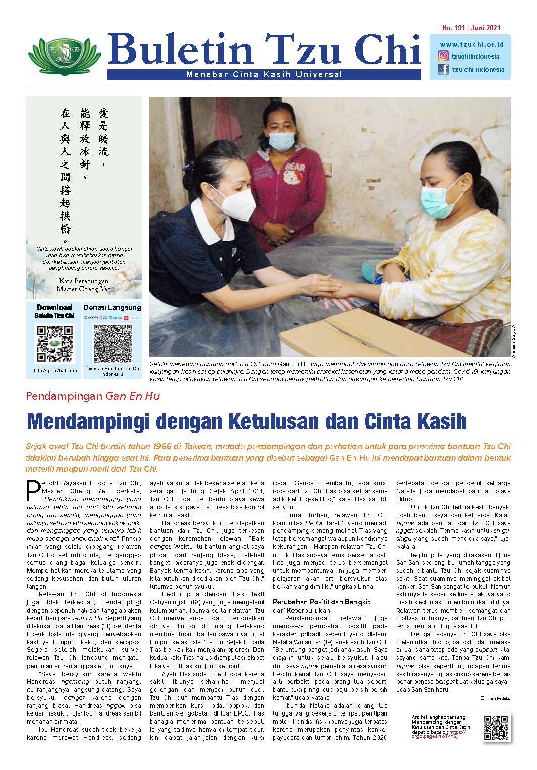 Buletin Tzu Chi Edisi 191 Juni 2021