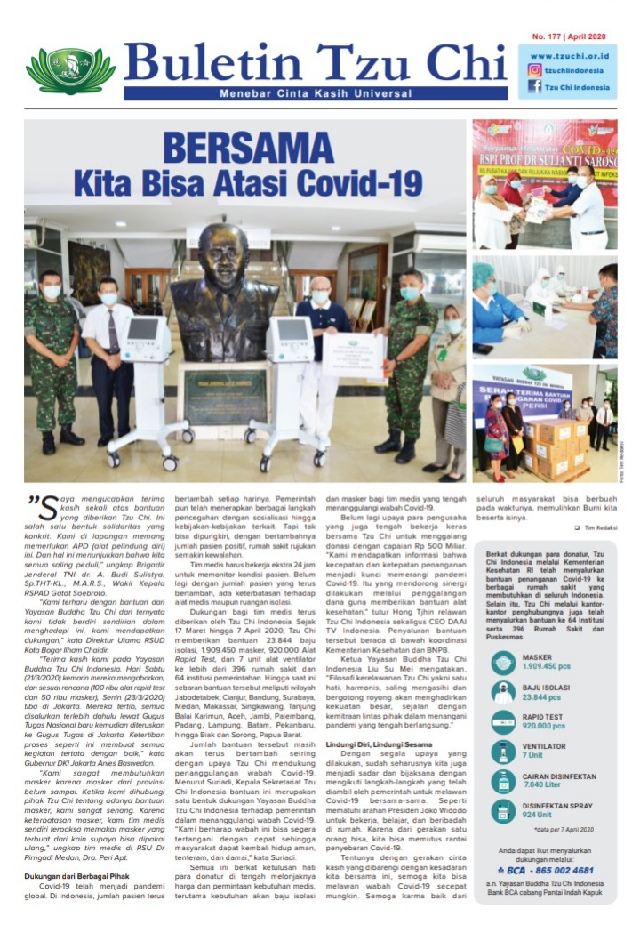 Buletin Tzu Chi Edisi 177 April 2020