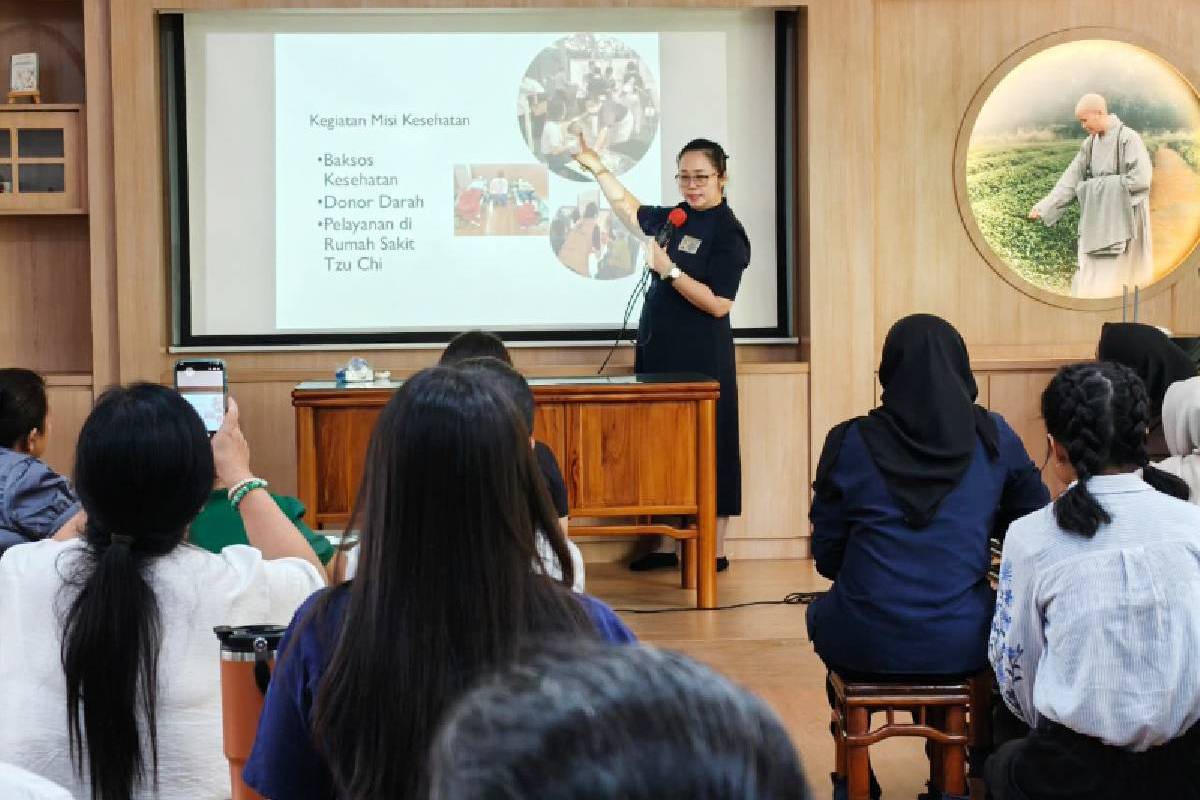 Sosialisasi Relawan Tzu Chi Menyatukan Niat Berbuat Kebajikan