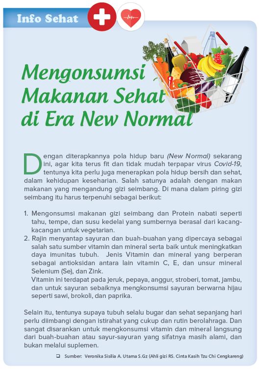 Mengonsumsi Makanan Sehat di Era New Normal