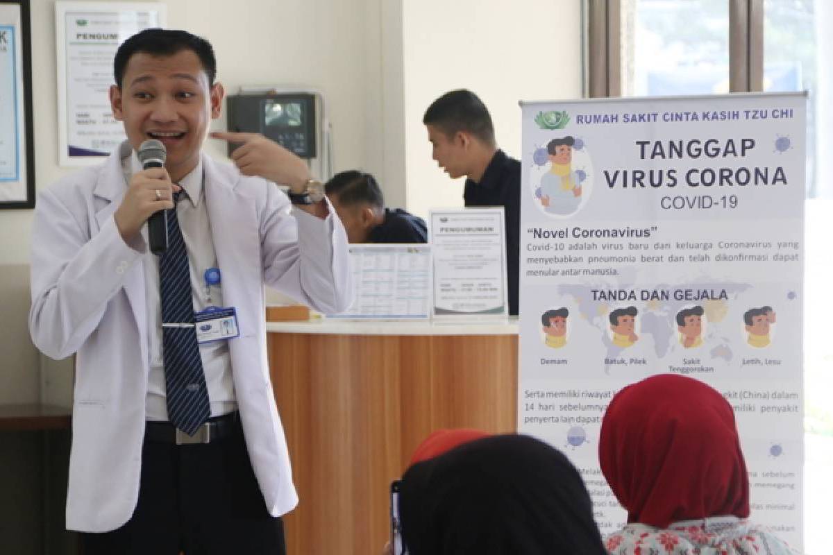 Penyuluhan Tentang Virus Corona di RSCK Tzu Chi