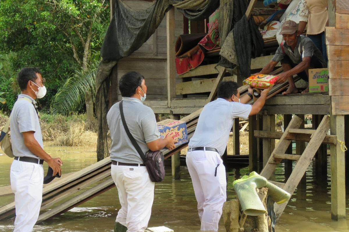 Bantuan Banjir untuk Desa Miau Baru