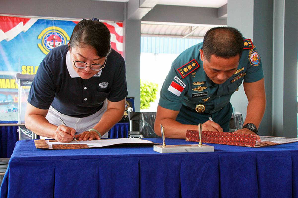 Tzu Chi Tj. Balai Karimun Menandatangani MoU Misi Kesehatan dengan Pangakalan TNI AL Tj. Balai Karimun