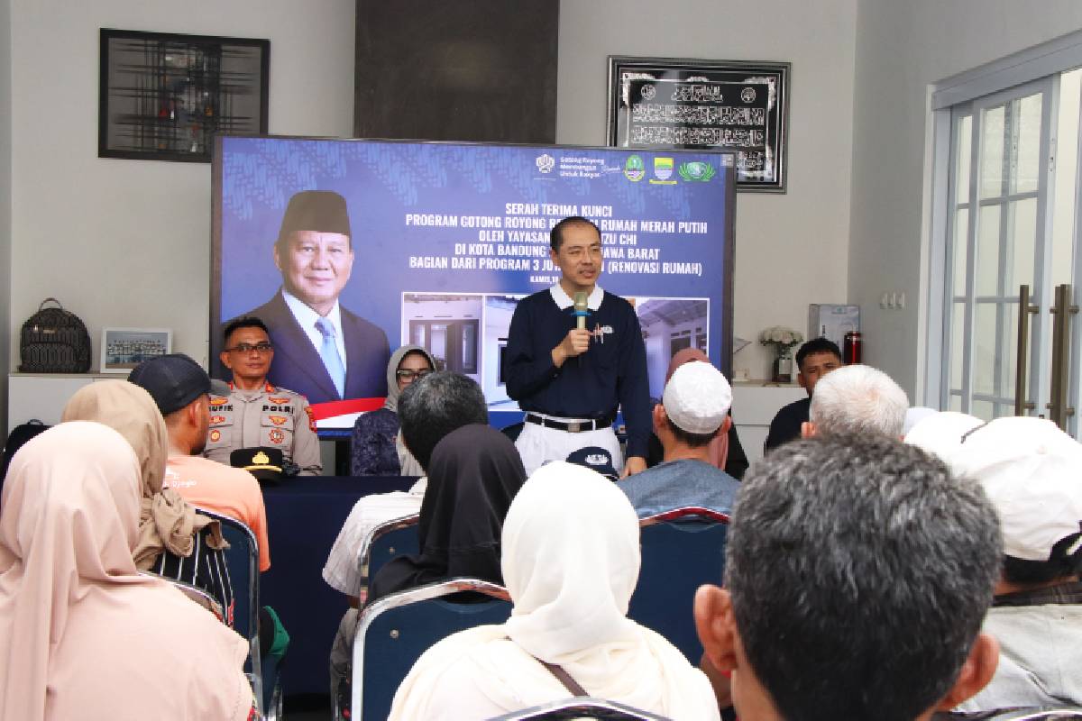 Tzu Chi Rampungkan Renovasi 500 Rumah Tidak Layak Huni di Kota Bandung