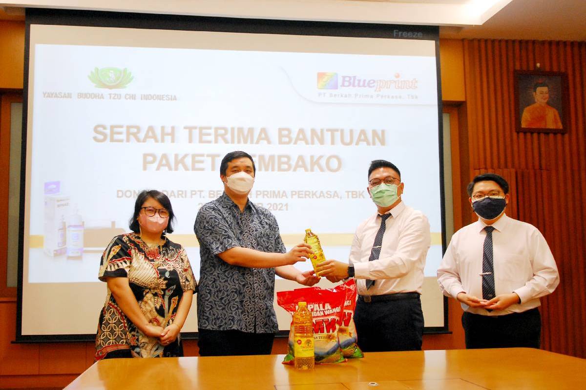 Donasi Sembako dari PT Berkah Prima Perkasa TBK
