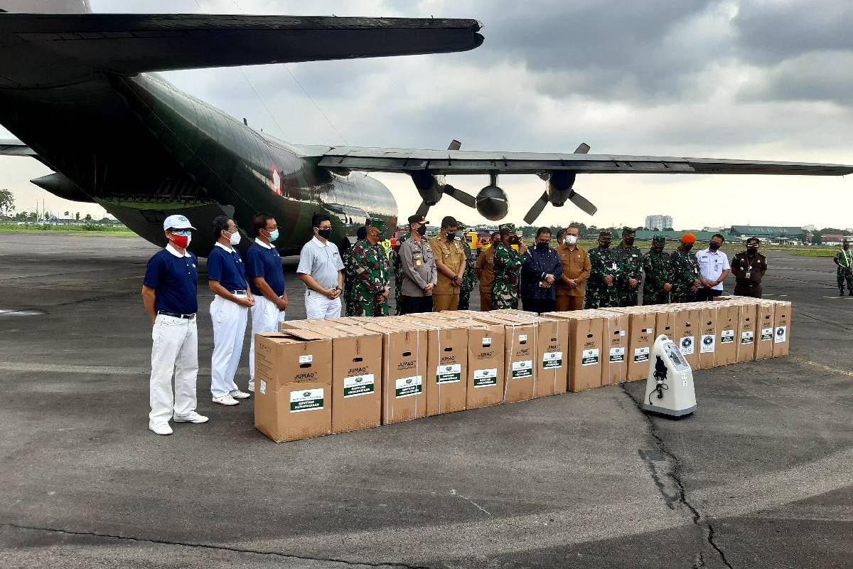 Pengiriman Bantuan Oxygen Concentrator ke Berbagai Penjuru Nusantara