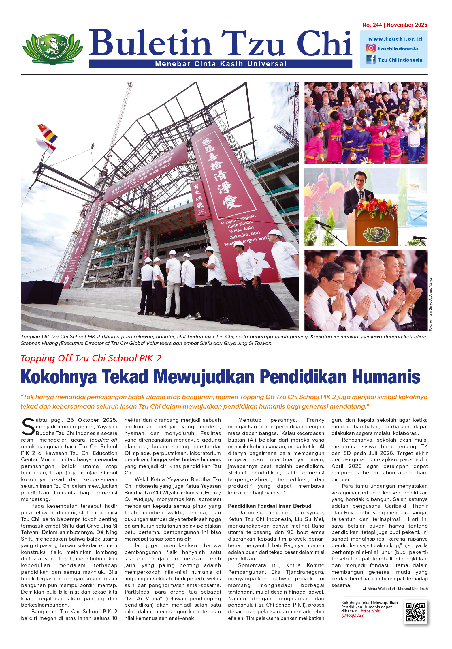 Buletin Tzu Chi Edisi 244 November 2025