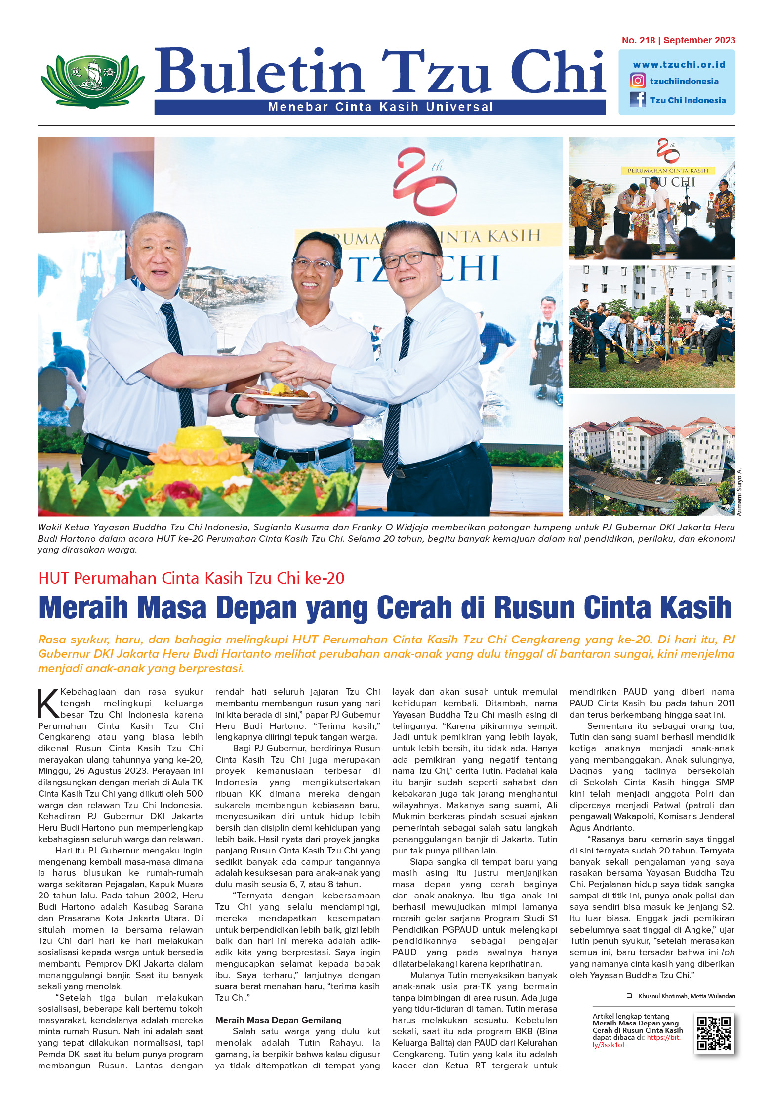 Buletin Tzu Chi Edisi 218 September 2023