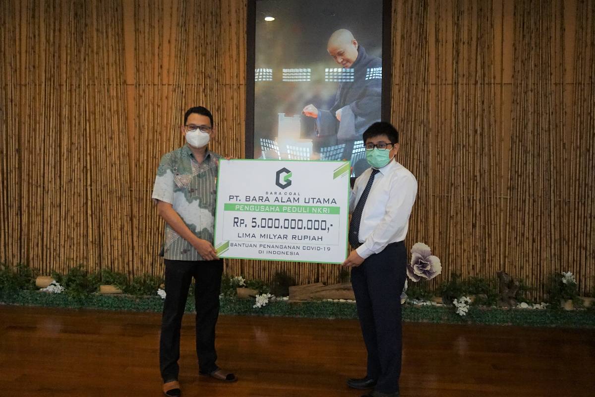 Turut Bantu Masyarakat yang Terdampak Pandemi, PT Bara Alam Utama Salurkan Donasi Melalui Tzu Chi