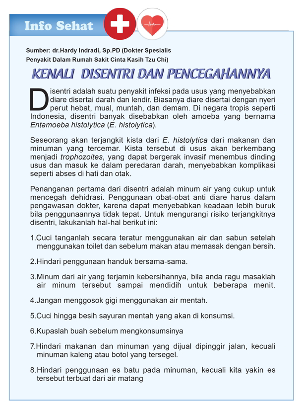 Kenali Disentri dan Pencegahannya