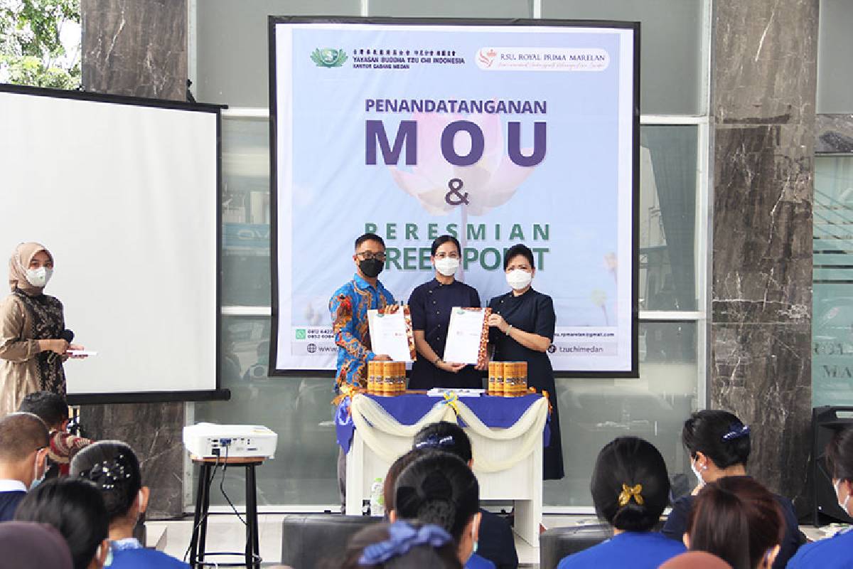 Tzu Chi Medan Menandatangani Nota Kesepahaman Dengan RSU Royal Prima Marelan 