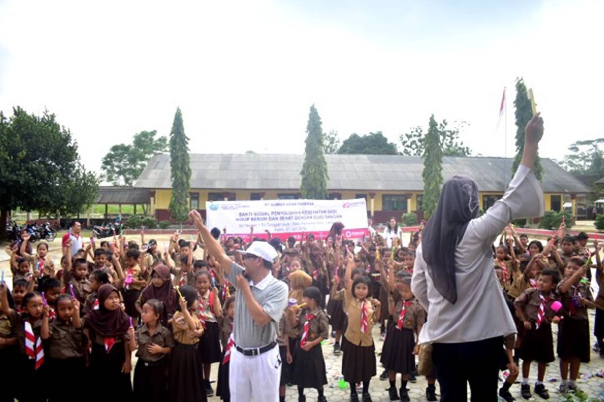 Berbagi Edukasi Tentang Sikat Gigi dan Cuci Tangan 