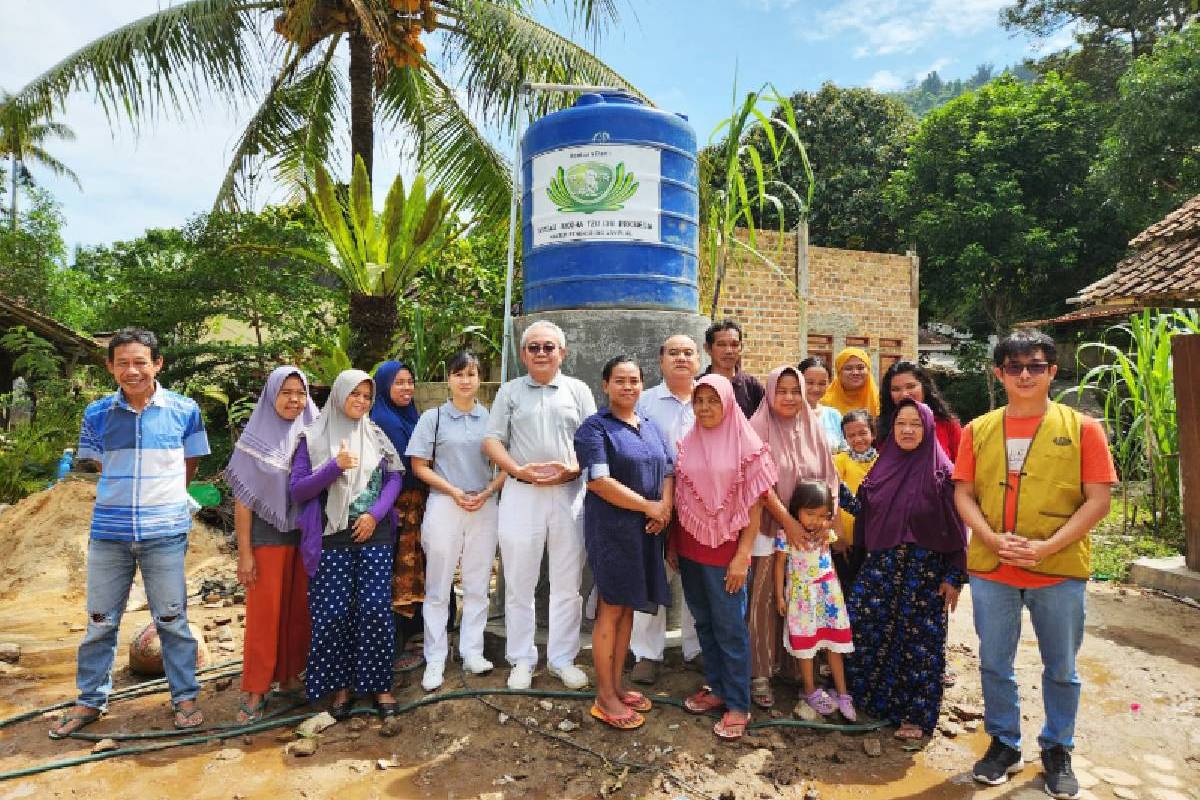 Kesulitan Air Bersih, Tzu Chi Lampung Bantu Warga Kampung Balok