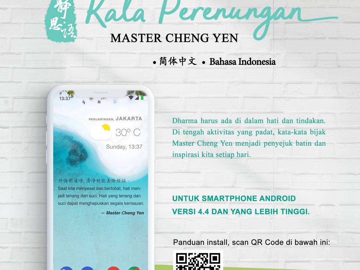 Kata Perenungan Jing Si di Smartphone Android