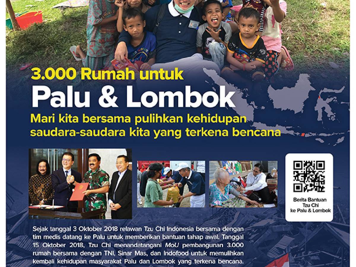 Pembangunan 3.000 Rumah di Palu dan Lombok