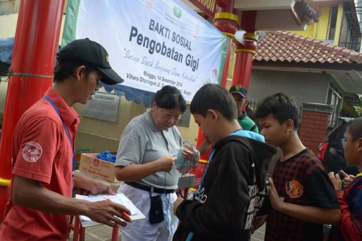 Baksos Kesehatan Gigi di Wihara Dhanagun