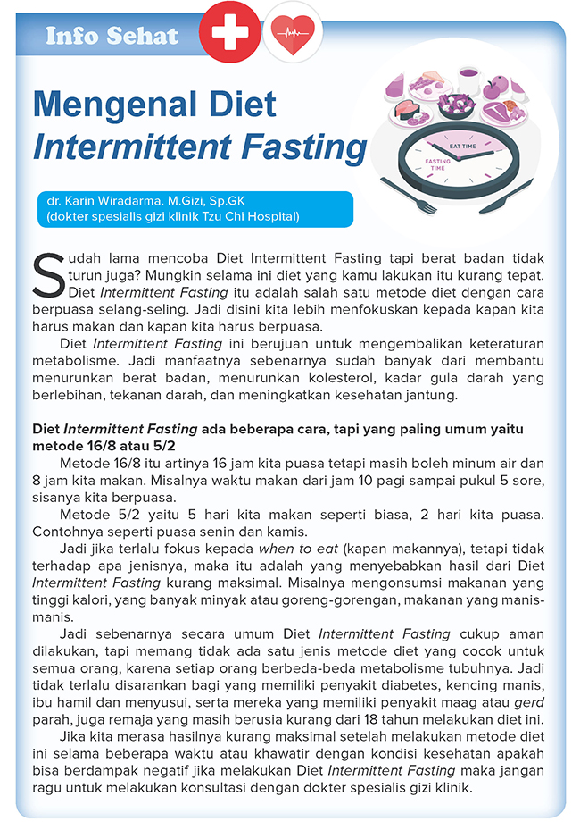 Mengenal Diet Intermittent Fasting