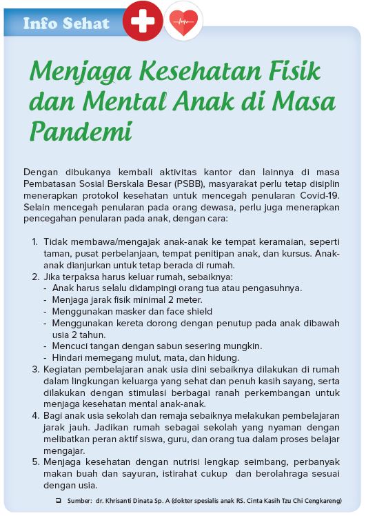 Menjaga Kesehatan Fisik dan Mental Anak di Masa Pandemi