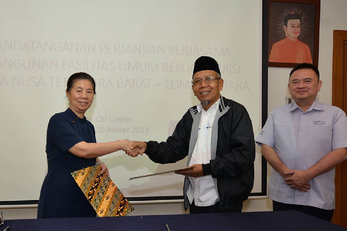 Perjanjian Kerja Sama Tzu Chi Indonesia dan Pemkab Lombok Utara