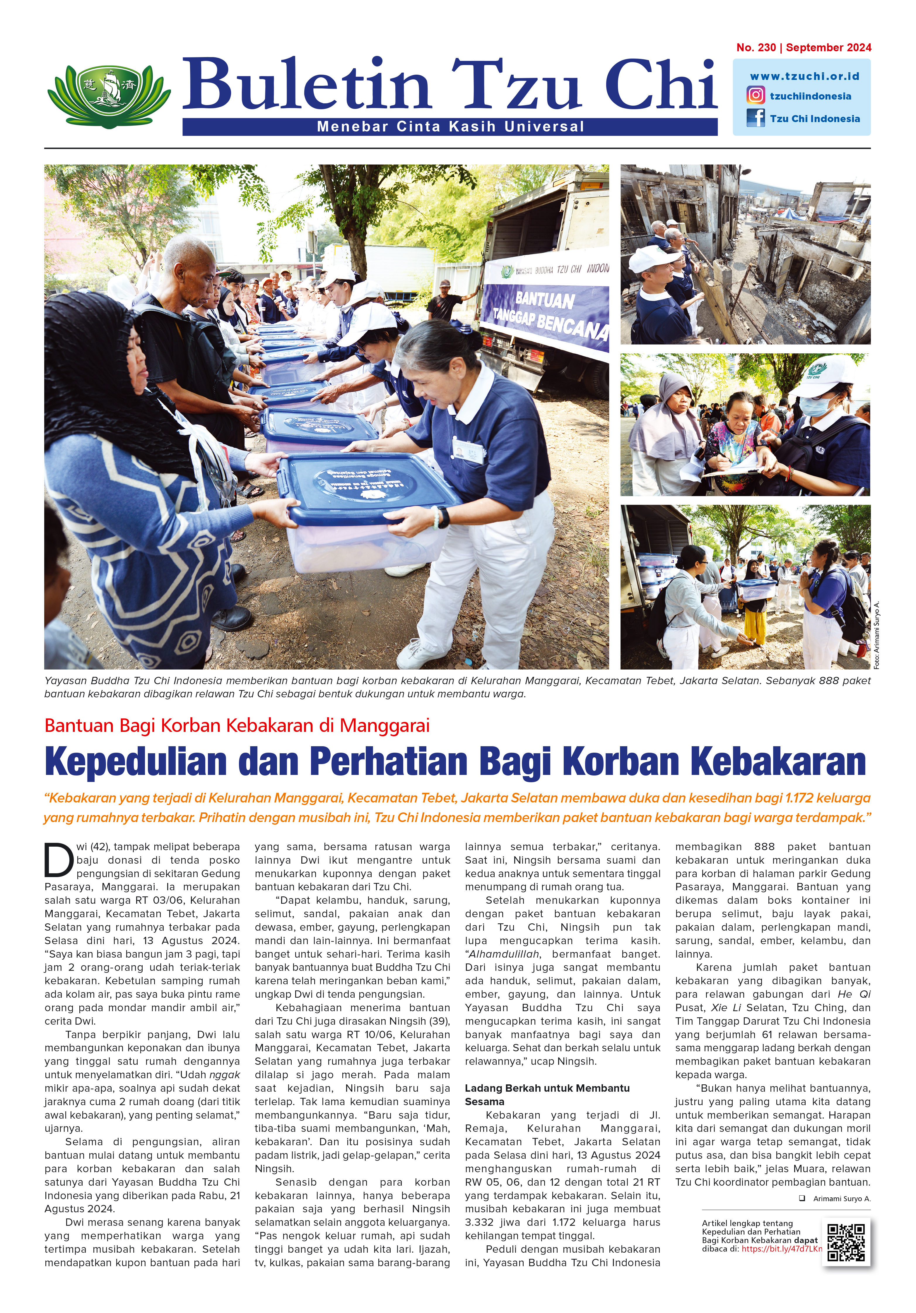 Buletin Tzu Chi Edisi 230 September 2024