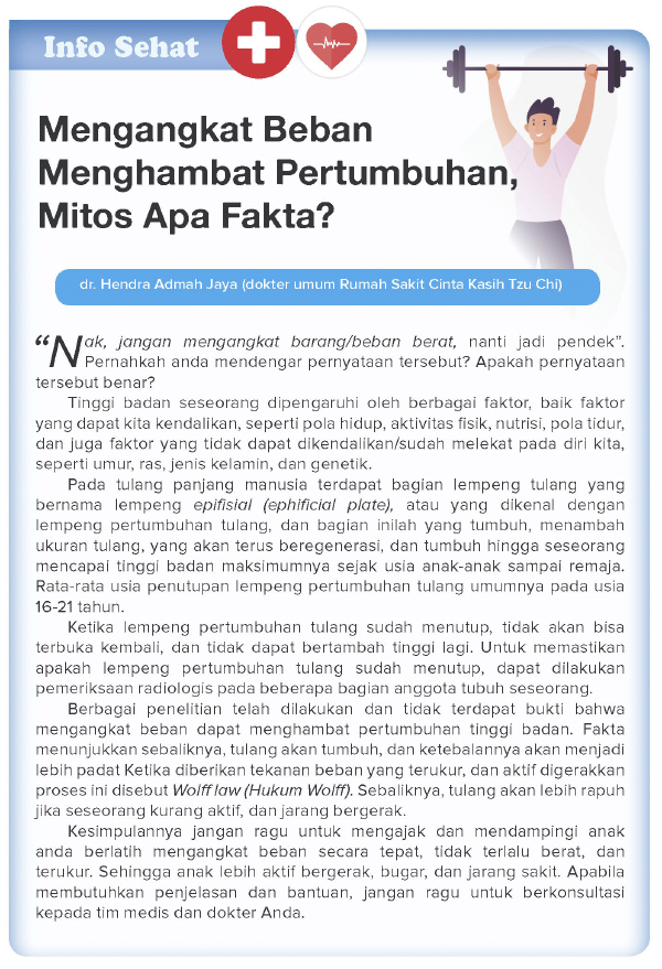 Mengangkat Beban Menghambat Pertumbuhan, Mitos apa Fakta?