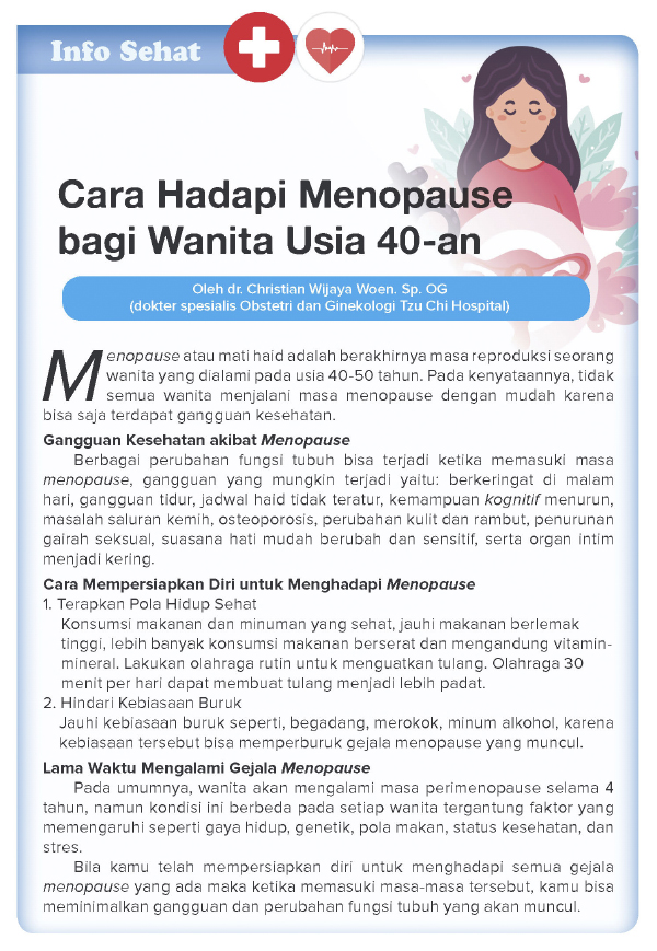 Cara Hadapi Menopause bagi Wanita Usia 40-an