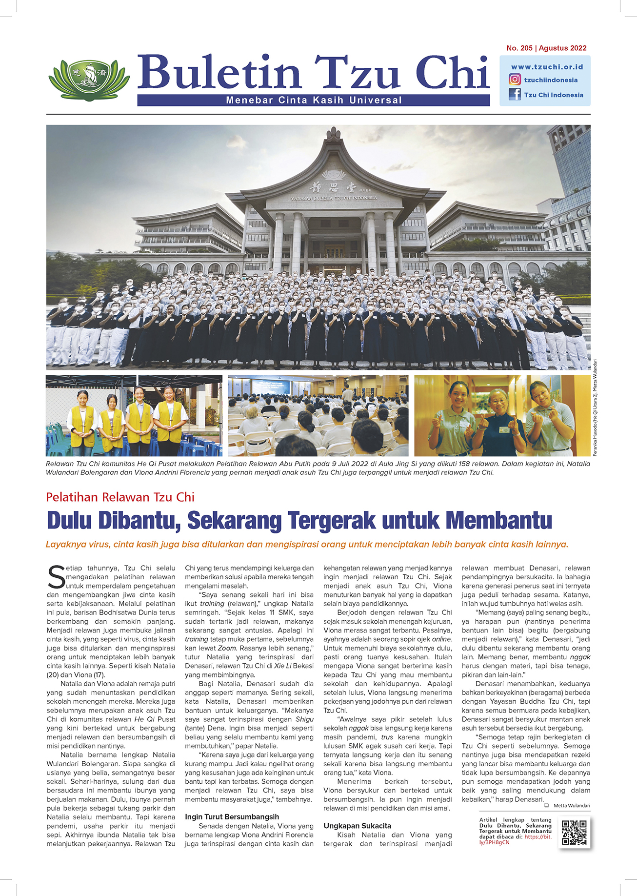 Buletin Tzu Chi Edisi 205 Agustus 2022