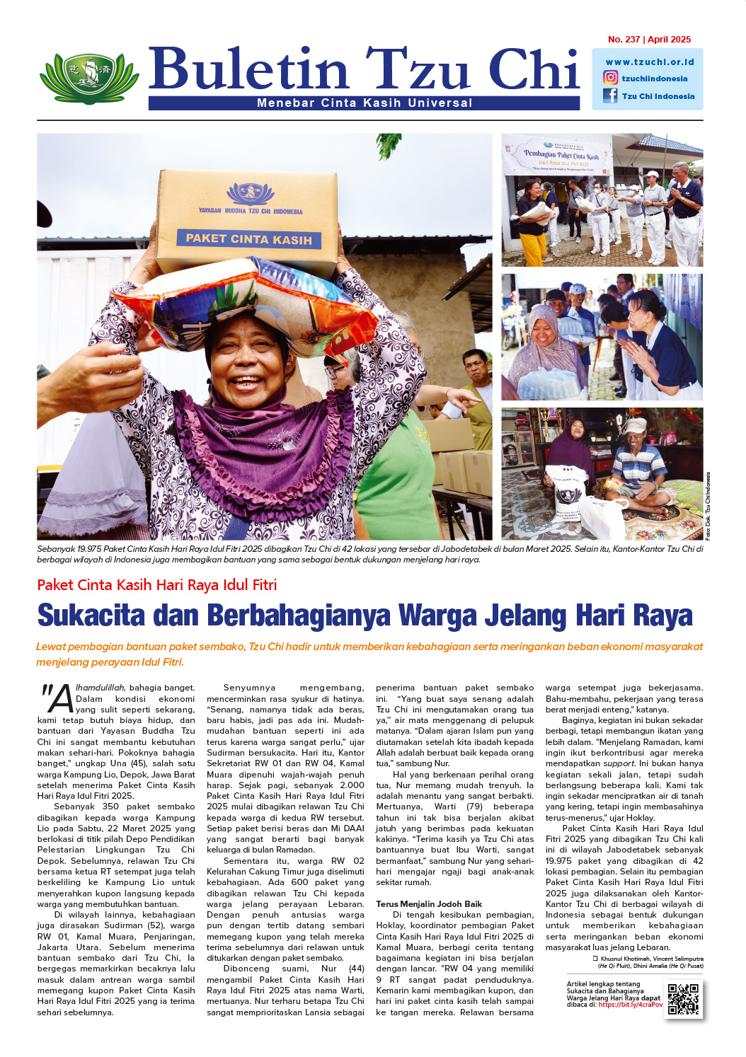 Buletin Tzu Chi Edisi 237 April 2025