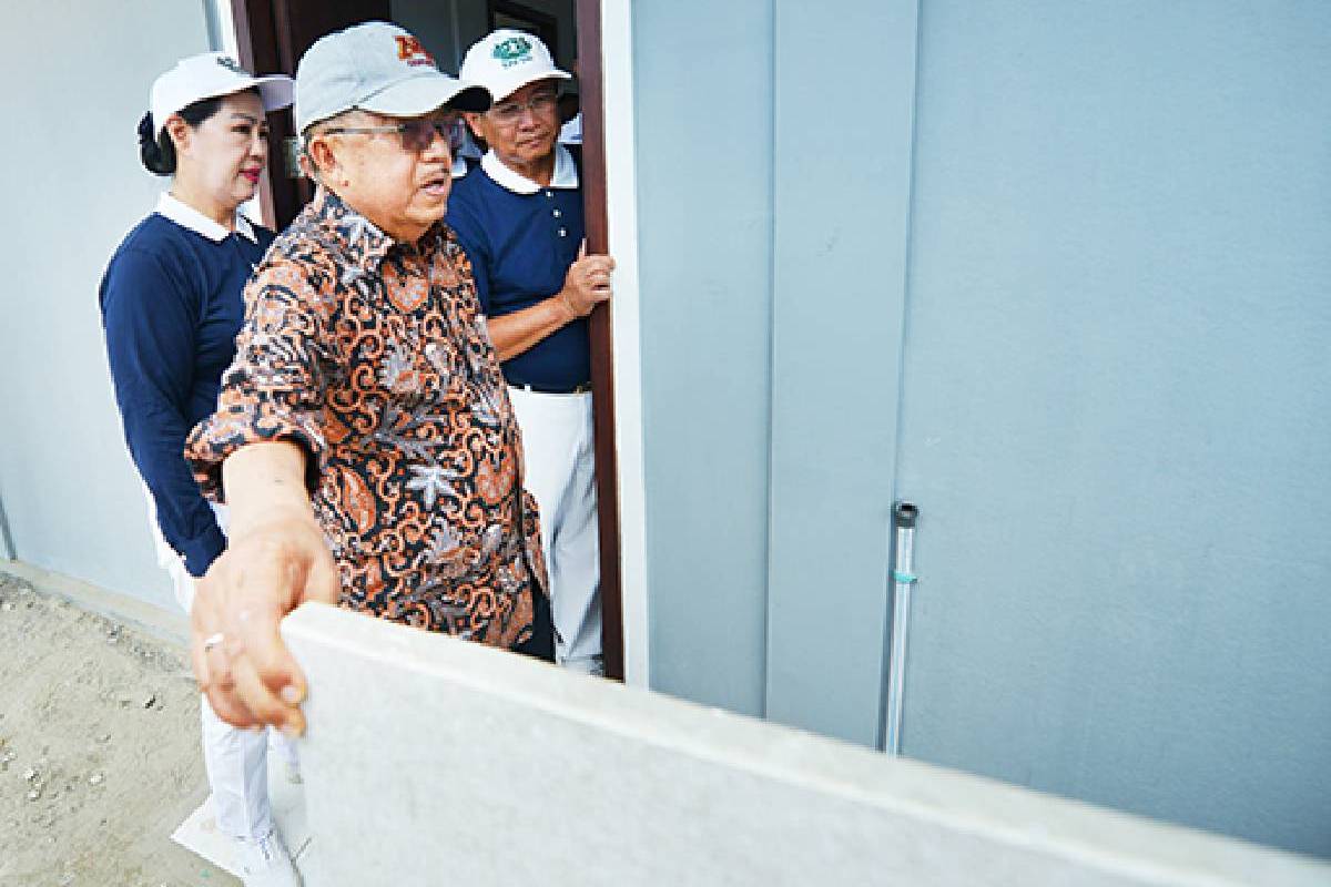 Apresiasi Wapres RI Jusuf Kalla untuk Huntap Tzu Chi di Palu