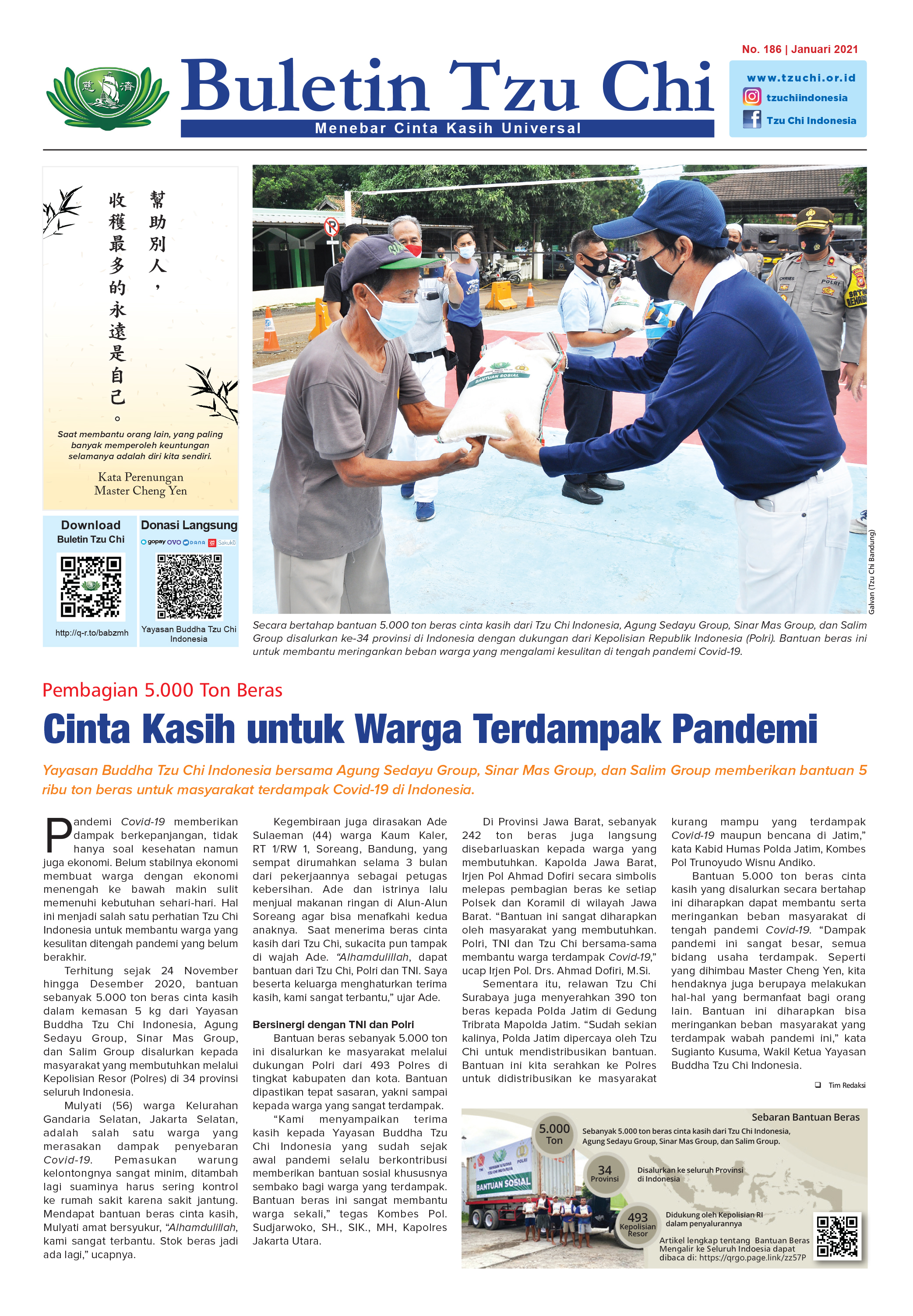 Buletin Tzu Chi Edisi 186 Januari 2021