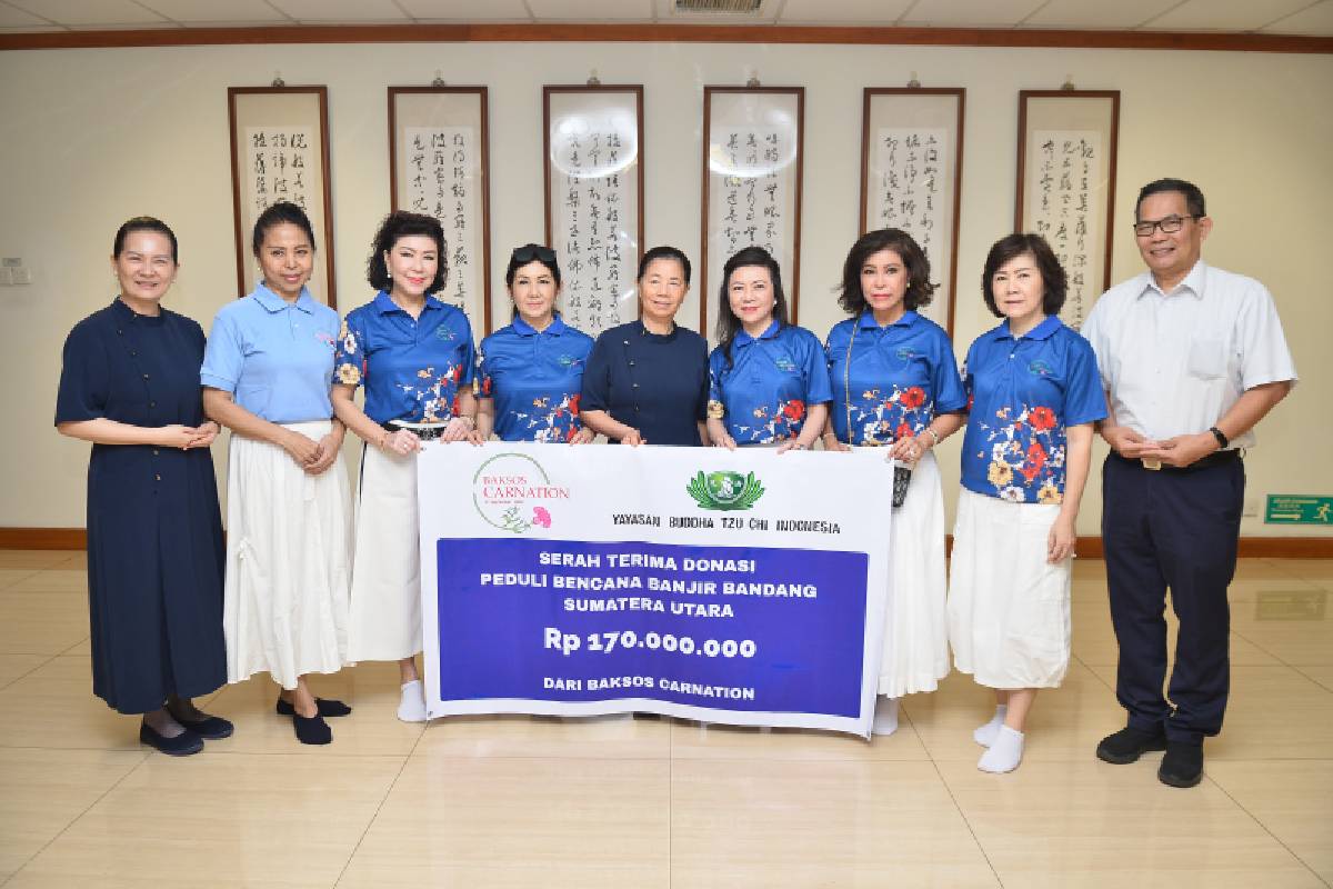 Bantuan Bencana Banjir di Sumatera: Baksos Carnation Salurkan Donasi Melalui Tzu Chi
