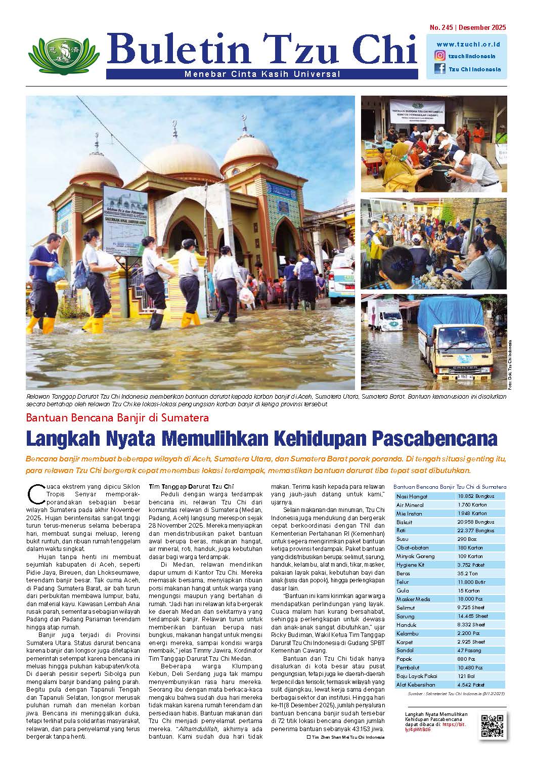 Buletin Tzu Chi Edisi 245 Desember 2025