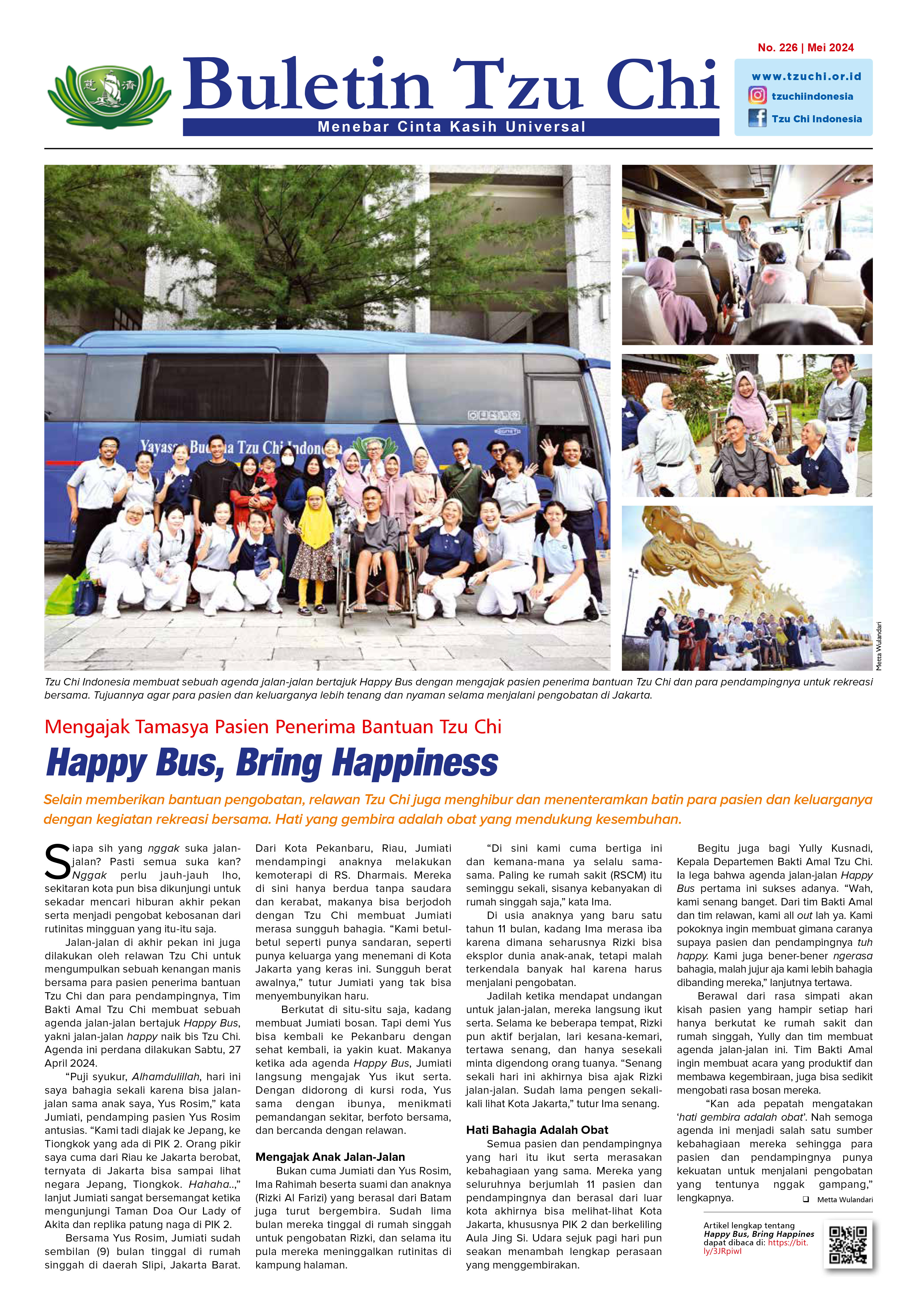 Buletin Tzu Chi Edisi 226 Mei 2024