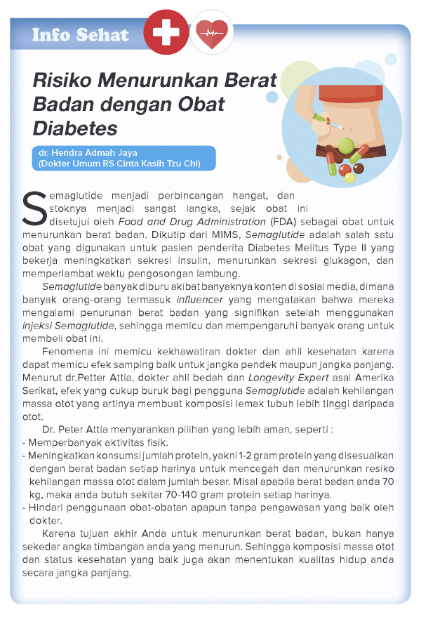 Risiko Menurunkan Berat Badan dengan Obat Diabetes