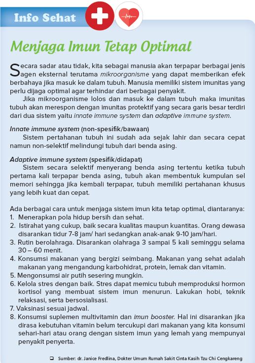 Menjaga Imun Tetap Optimal