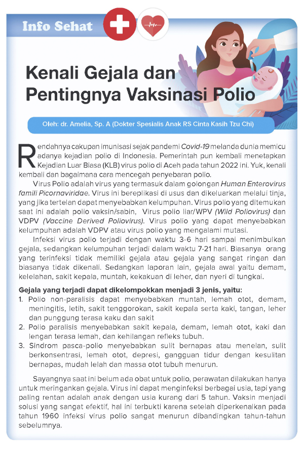 Kenali Gejala dan Pentingnya Vaksinasi Polio